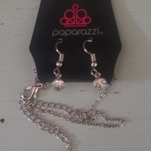 Paparazzi earring and necklace set